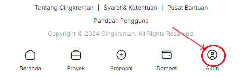 Button Akun
