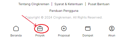 Button Proyek