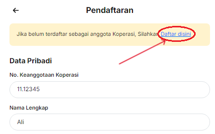 Registrasi Koperasi
